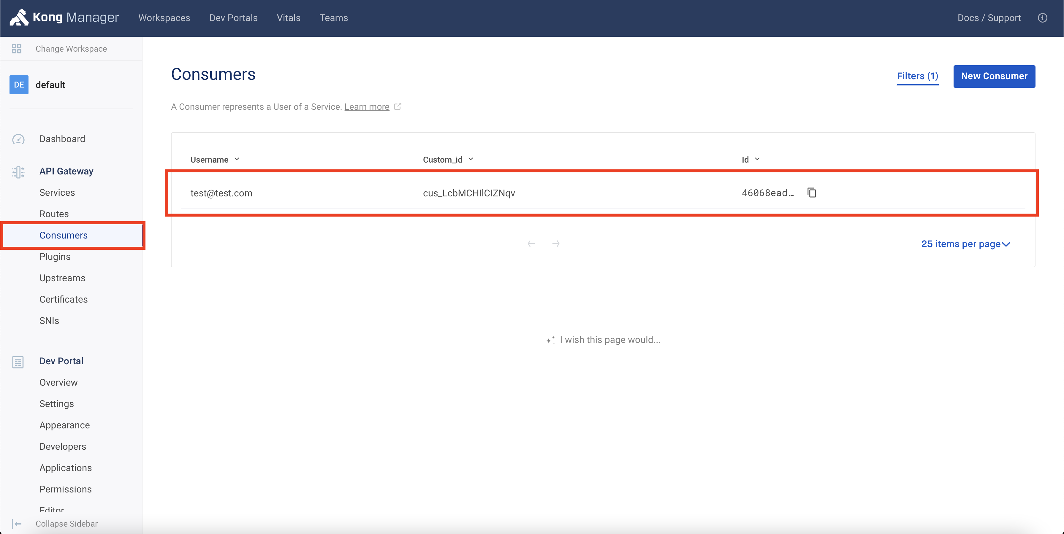 Kong Consumer Screen