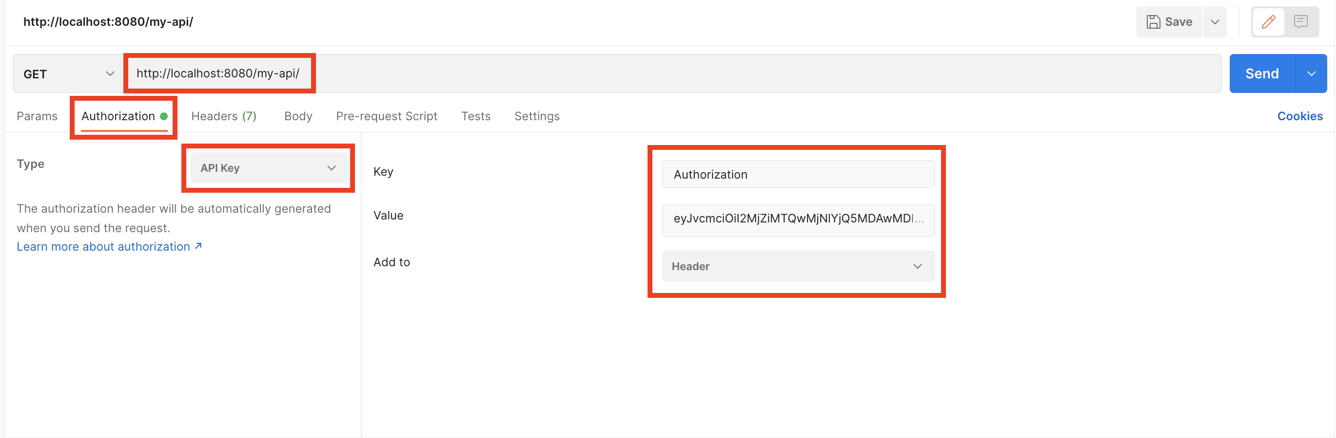 Add details into Postman