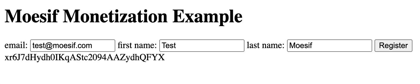 HTML Filled In Example