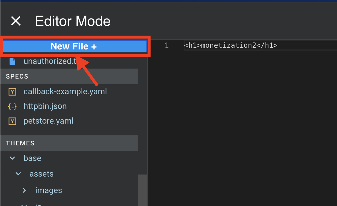 kong dev portal add new file