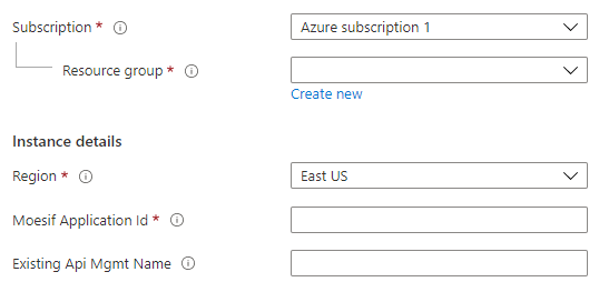 Azure template deploy panel